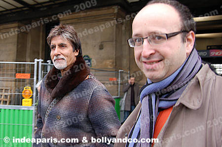 Arrivée d'Amitabh Bachchan à la Gare du Nord